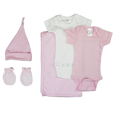 Newborn Baby Girl 5 Pc Layette Baby Shower Gift - RAGIMA Emporium