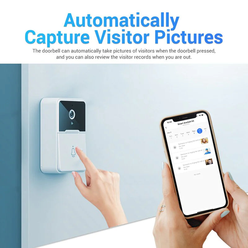 Wireless Security Smart WiFi Doorbell Intercom Video Camera Door Ring Bell Chime - RAGIMA Emporium