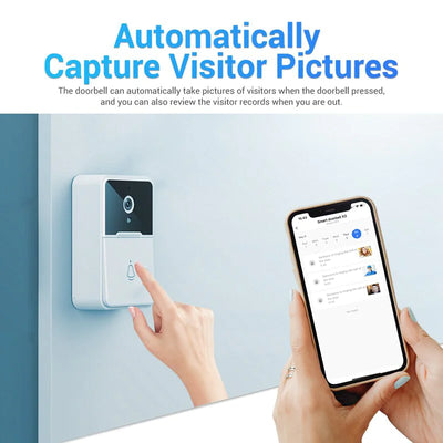 Wireless Security Smart WiFi Doorbell Intercom Video Camera Door Ring Bell Chime - RAGIMA Emporium