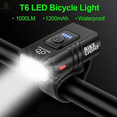 1000LM Bike Light  Headlight T6 Bicycle Flashlight LED USB - RAGIMA Emporium