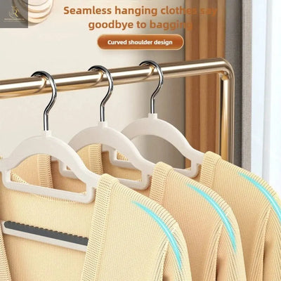 10pcs Home seamless wide shoulder clothes hanger, anti slip and anti - RAGIMA Emporium