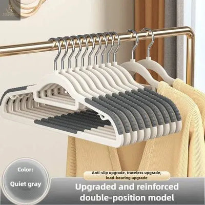 10pcs Home seamless wide shoulder clothes hanger, anti slip and anti - RAGIMA Emporium