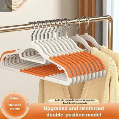 10pcs Home seamless wide shoulder clothes hanger, anti slip and anti - RAGIMA Emporium