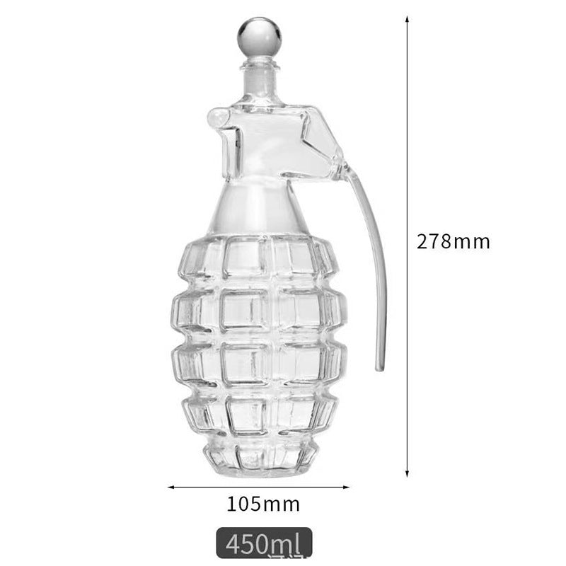 Simple Grenade Shape Special-shaped Craft Glass Wine Fermentation Jar - RAGIMA Emporium