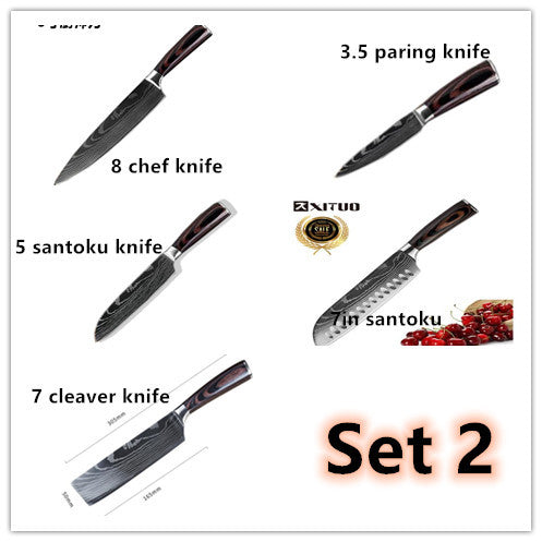 Carpenter's Special Set 6-piece Set 8-piece Set Knife Chef Knife Kitchen Knife Cooking - RAGIMA Emporium