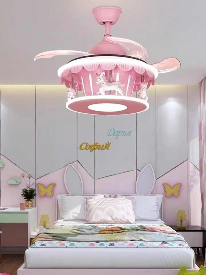 Children's Bedroom Light Rotating Girl's Room Overhead Light - RAGIMA Emporium