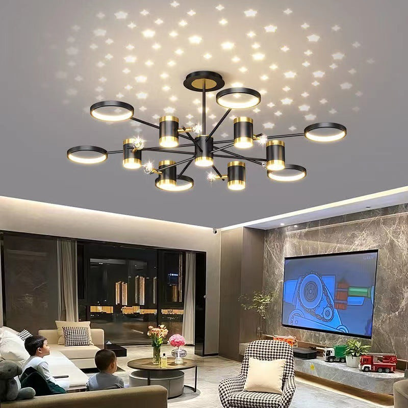 Light Luxury Chandelier Nordic Star Lamp Combination Whole House Package - RAGIMA Emporium