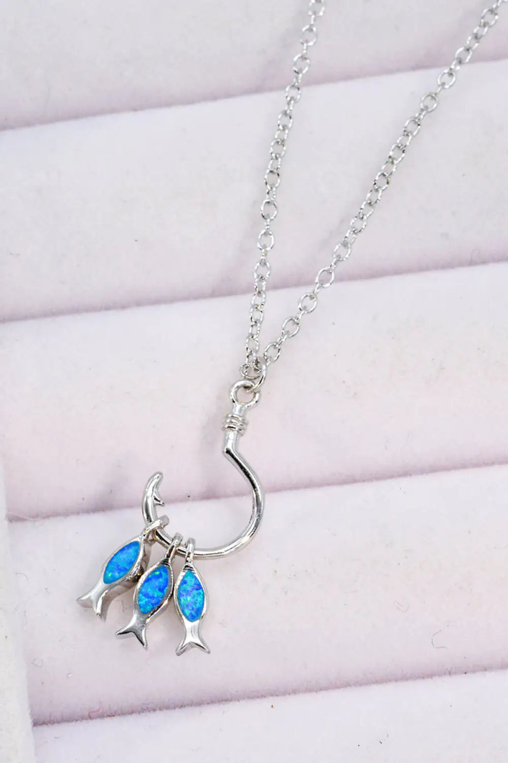 Opal Fish 925 Sterling Silver Necklace - RAGIMA Emporium