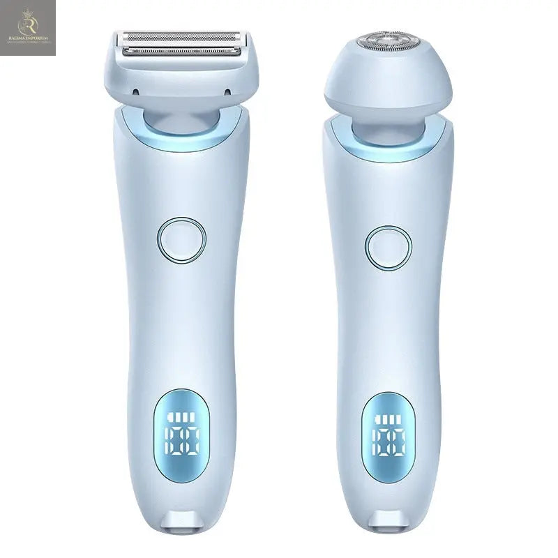 2 In 1 Hair Removal Epilator USB Rechargeable Trimmer Women Body Razor Face Leg Armpit Bikini Hand Pubic Shaver Hair Remover - RAGIMA Emporium