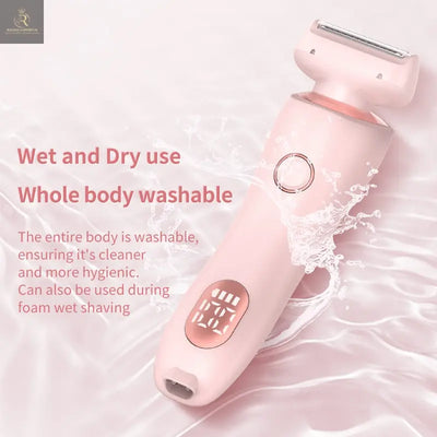 2 In 1 Hair Removal Epilator USB Rechargeable Trimmer Women Body Razor Face Leg Armpit Bikini Hand Pubic Shaver Hair Remover - RAGIMA Emporium