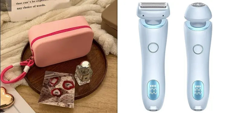 2 In 1 Hair Removal Epilator USB Rechargeable Trimmer Women Body Razor Face Leg Armpit Bikini Hand Pubic Shaver Hair Remover - RAGIMA Emporium