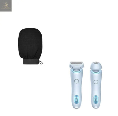 2 In 1 Hair Removal Epilator USB Rechargeable Trimmer Women Body Razor Face Leg Armpit Bikini Hand Pubic Shaver Hair Remover - RAGIMA Emporium