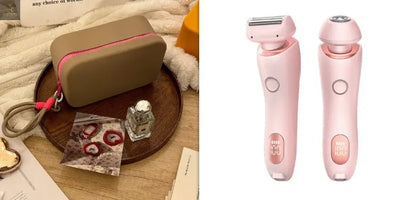 2 In 1 Hair Removal Epilator USB Rechargeable Trimmer Women Body Razor Face Leg Armpit Bikini Hand Pubic Shaver Hair Remover - RAGIMA Emporium