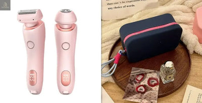 2 In 1 Hair Removal Epilator USB Rechargeable Trimmer Women Body Razor Face Leg Armpit Bikini Hand Pubic Shaver Hair Remover - RAGIMA Emporium