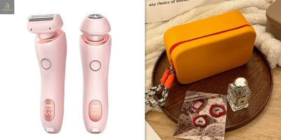 2 In 1 Hair Removal Epilator USB Rechargeable Trimmer Women Body Razor Face Leg Armpit Bikini Hand Pubic Shaver Hair Remover - RAGIMA Emporium