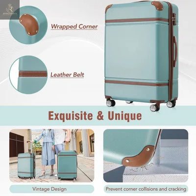 20-inch Hard-shell Suitcase With Cosmetic Bag - RAGIMA Emporium