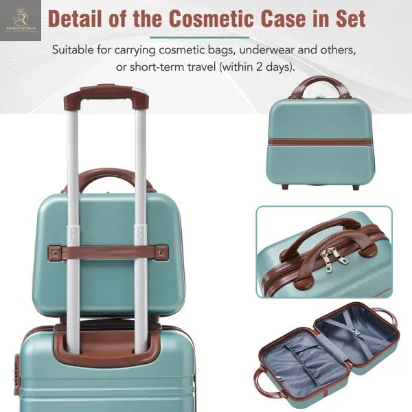 20-inch Hard-shell Suitcase With Cosmetic Bag - RAGIMA Emporium