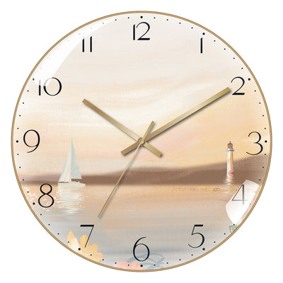 4K Curved High Transparent Glass Creative Decorative Wall Clock - RAGIMA Emporium