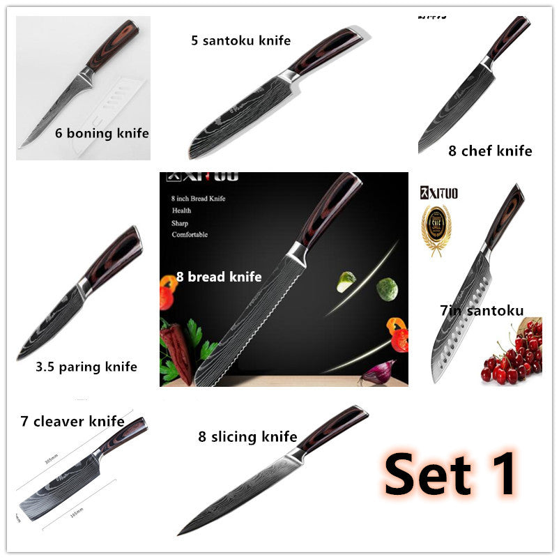 Carpenter's Special Set 6-piece Set 8-piece Set Knife Chef Knife Kitchen Knife Cooking - RAGIMA Emporium