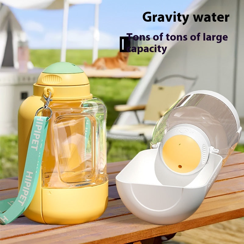 2 In 1 Dog Large Capacity Pets Out Drinking Pot Cat Water Dispenser Portable Water Cup Water And Food Integrated Bowl Pet Products - RAGIMA Emporium