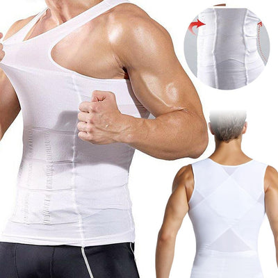 Men's Slimming Vest Body Shaper Corrective Posture Belly Compression - RAGIMA Emporium