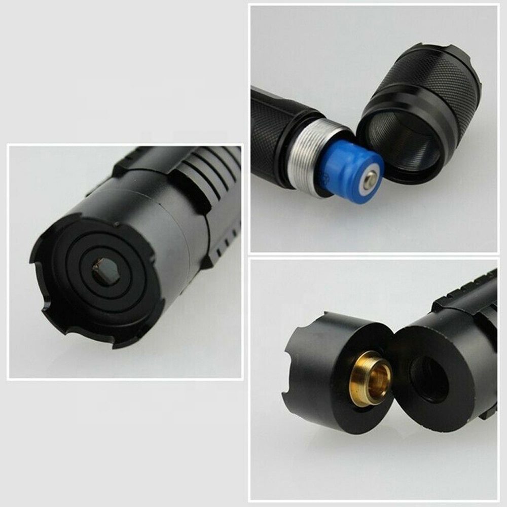 High Power Powerful Blue Laser Torch Flashlight Burning Match Burn Light Cigars Candle 450nm Focusable Blue Laser Pointers - RAGIMA Emporium