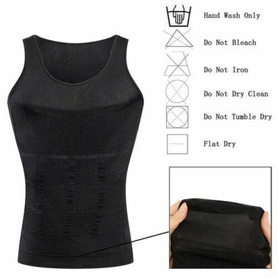 Men's Slimming Vest Body Shaper Corrective Posture Belly Compression - RAGIMA Emporium