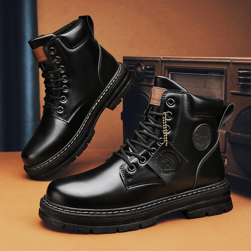 Mens Casual Biker High Top Martin Boots - RAGIMA Emporium