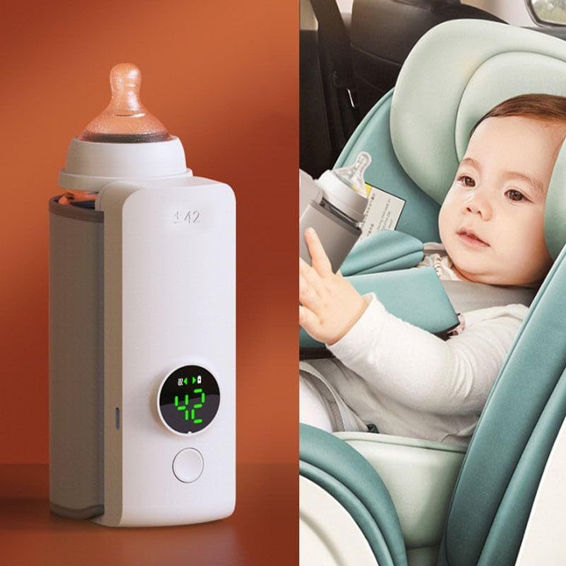 Portable Wireless Rechargeable Baby Bottle Warmer USB Charging And Heating Bag Portable Constant Temperature Milk Warmer Universal Bottle Insulation Sleeve - RAGIMA Emporium