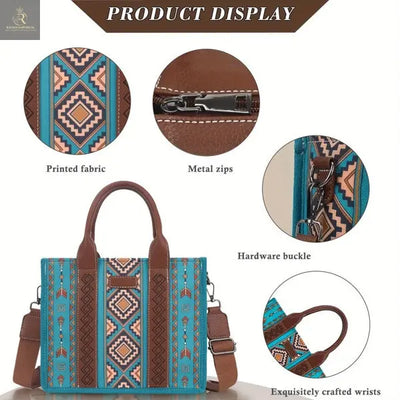 4Pcs Women's Tote Bag, Retro Work Bag Lightweight, Bohemian Style Tote Bag - Not Shipped On Weekends - Prohibited Sales Platforms - Temu, Walmart - RAGIMA Emporium