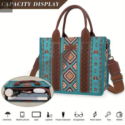 4Pcs Women's Tote Bag, Retro Work Bag Lightweight, Bohemian Style Tote Bag - Not Shipped On Weekends - Prohibited Sales Platforms - Temu, Walmart - RAGIMA Emporium