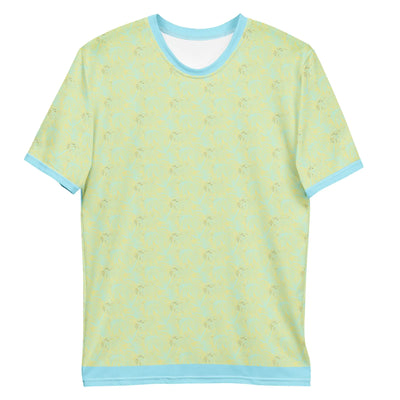 Men's Tropical Blue and Yellow Hawaiian T-shirt - RAGIMA Emporium