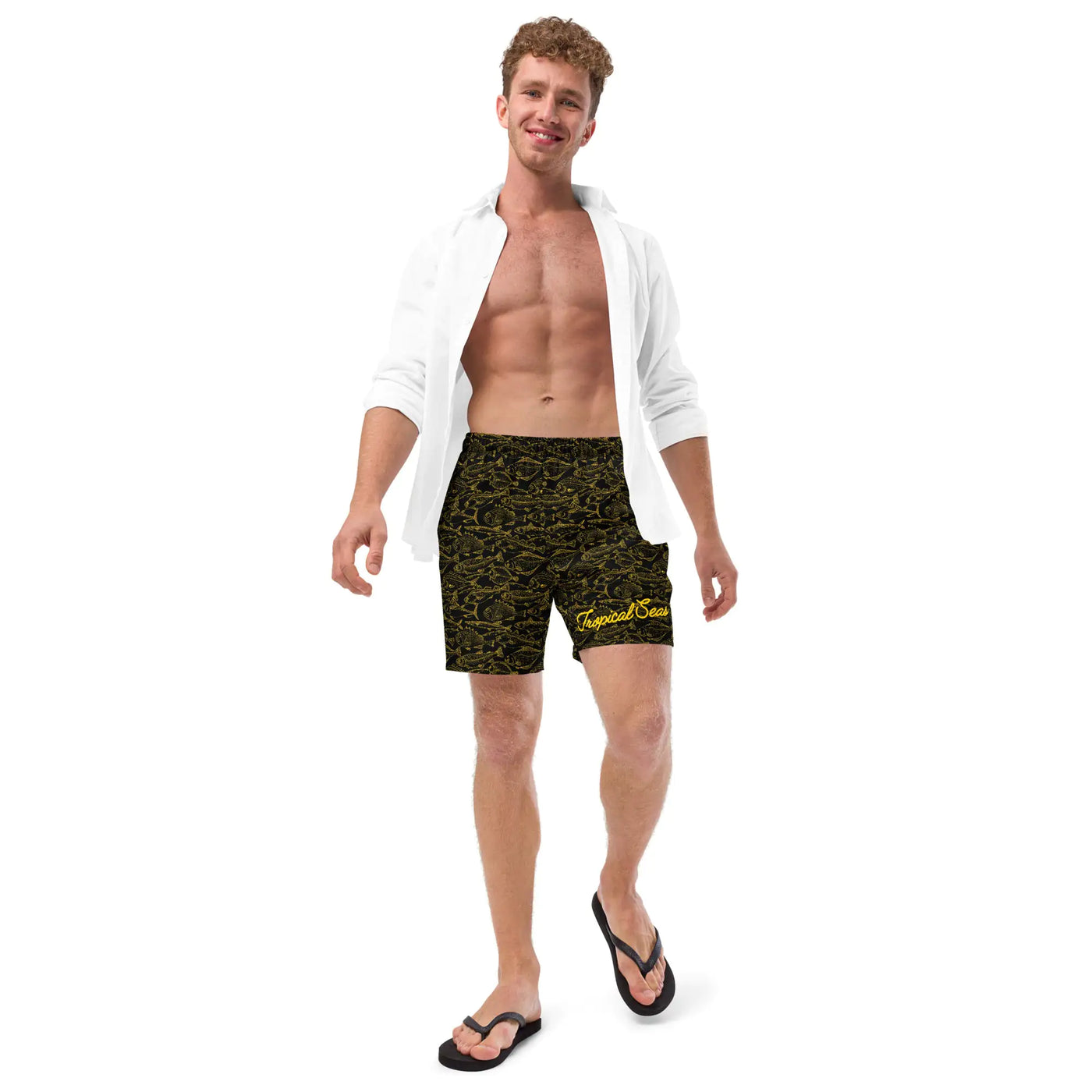 Men's Eco Sea of Gold Riches Swim Trunks - RAGIMA Emporium