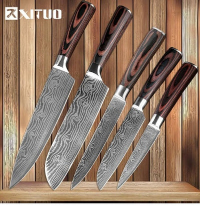 Carpenter's Special Set 6-piece Set 8-piece Set Knife Chef Knife Kitchen Knife Cooking - RAGIMA Emporium