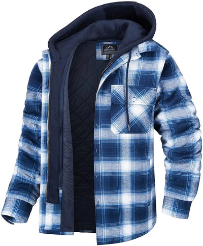 Men's Thick Padded Long Sleeves Loose Plaid - RAGIMA Emporium