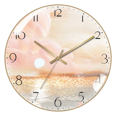 4K Curved High Transparent Glass Creative Decorative Wall Clock - RAGIMA Emporium