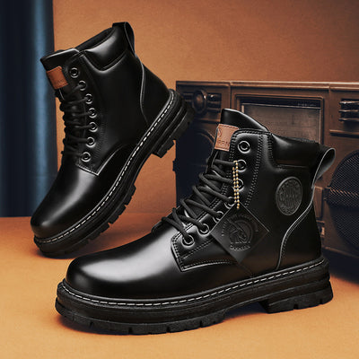 Mens Casual Biker High Top Martin Boots - RAGIMA Emporium