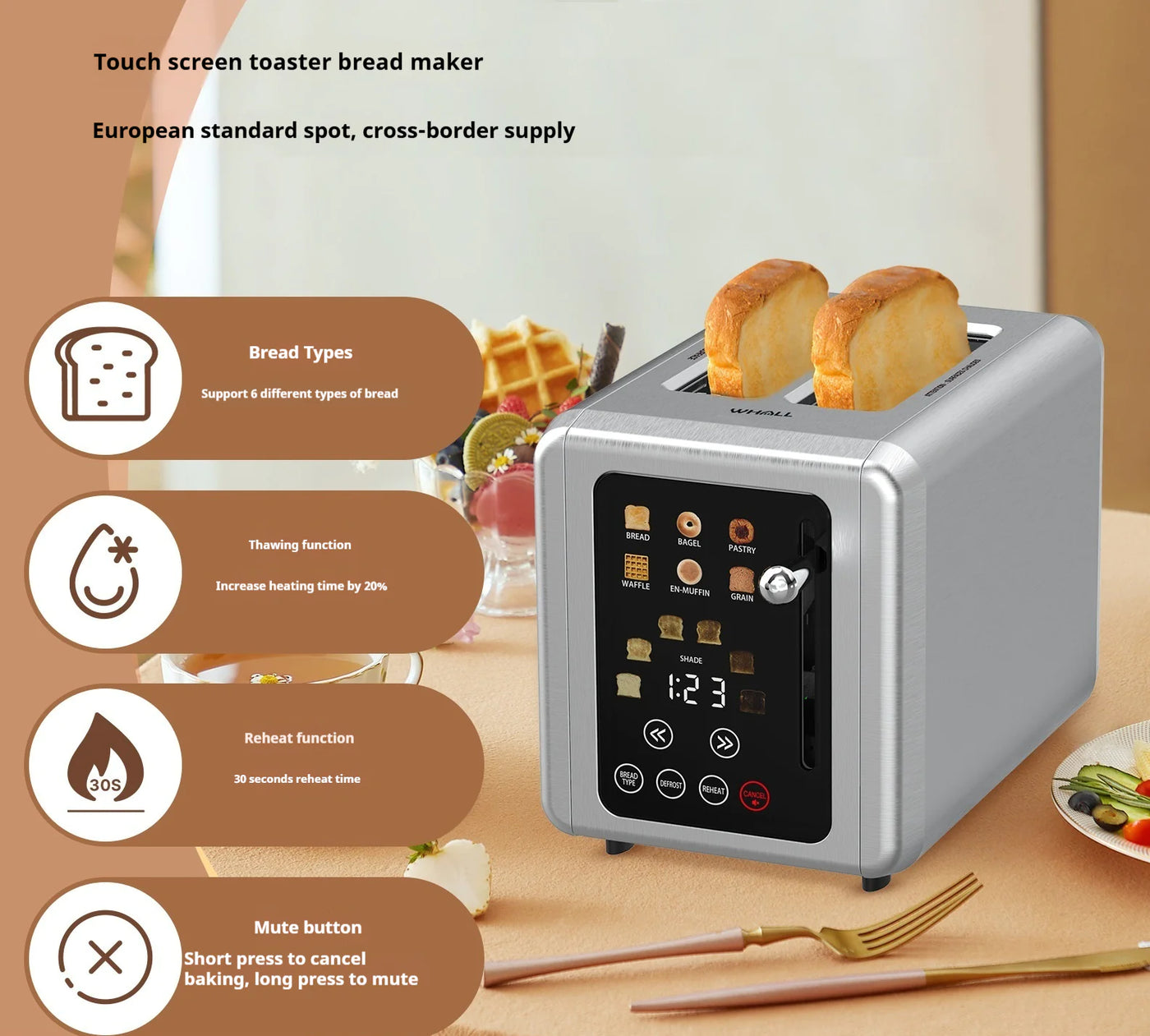 6-in-1 Touch Screen Breakfast Maker - RAGIMA Emporium