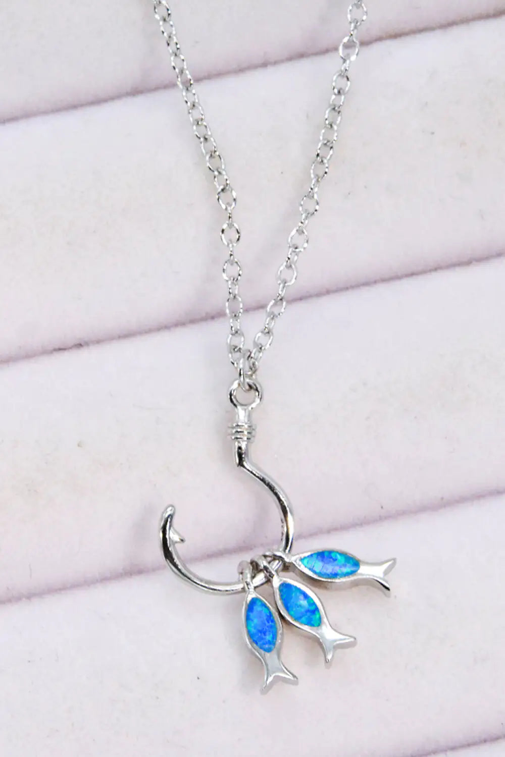 Opal Fish 925 Sterling Silver Necklace - RAGIMA Emporium