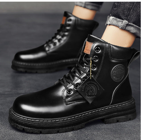 Mens Casual Biker High Top Martin Boots - RAGIMA Emporium