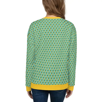 Women's Tropical Pineapple Print Sweatshirt - RAGIMA Emporium