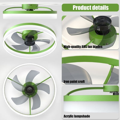 Ceiling Fan With Light Dimmable LED Recessed Mount Slim Modern Ceiling Fan Unavailable Platforms- Temu - RAGIMA Emporium