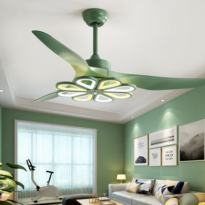 Nordic Modern Simple Frequency Conversion Ceiling Fan Light - RAGIMA Emporium