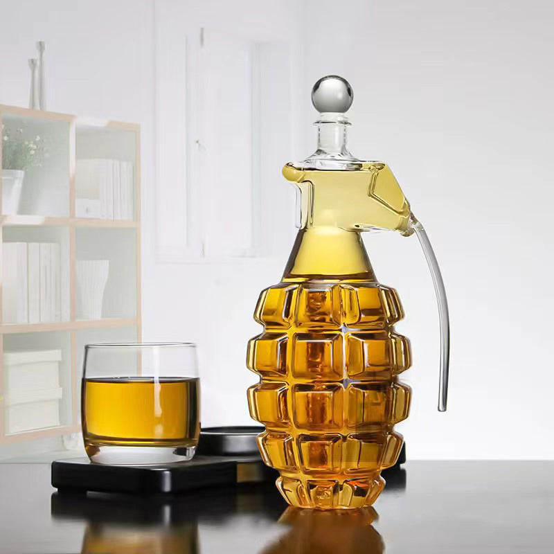 Simple Grenade Shape Special-shaped Craft Glass Wine Fermentation Jar - RAGIMA Emporium