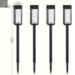 8 Pack Outdoor Solar Pathway Lights  Warm White For Garden Driveway Pathway Decoration  IP65 Waterproof - RAGIMA Emporium