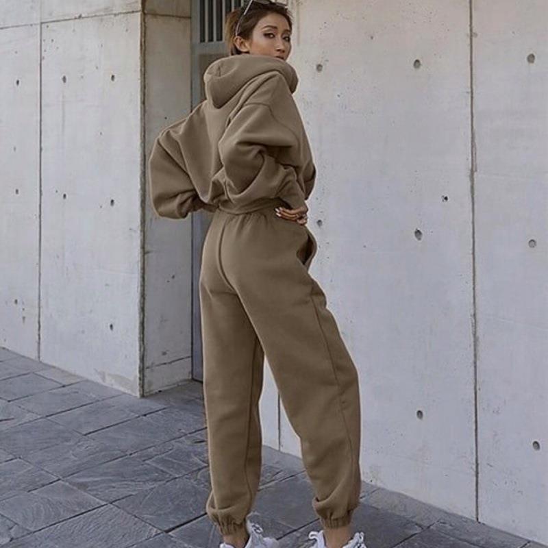 New Style Autumn And Winter Women's New Casual Hoodie Coat Sports Suit - RAGIMA Emporium