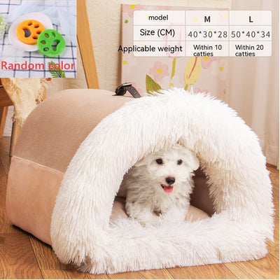 New Splice Portable Pet Nest Portable Autumn And Winter Warm Dog Nest Moisture-proof Long Fur Cat Nest Cross Border Pet Nest - RAGIMA Emporium