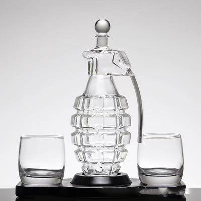 Simple Grenade Shape Special-shaped Craft Glass Wine Fermentation Jar - RAGIMA Emporium