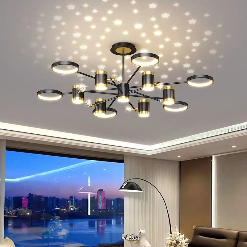 Light Luxury Chandelier Nordic Star Lamp Combination Whole House Package - RAGIMA Emporium