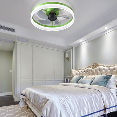 Ceiling Fan With Light Dimmable LED Recessed Mount Slim Modern Ceiling Fan Unavailable Platforms- Temu - RAGIMA Emporium